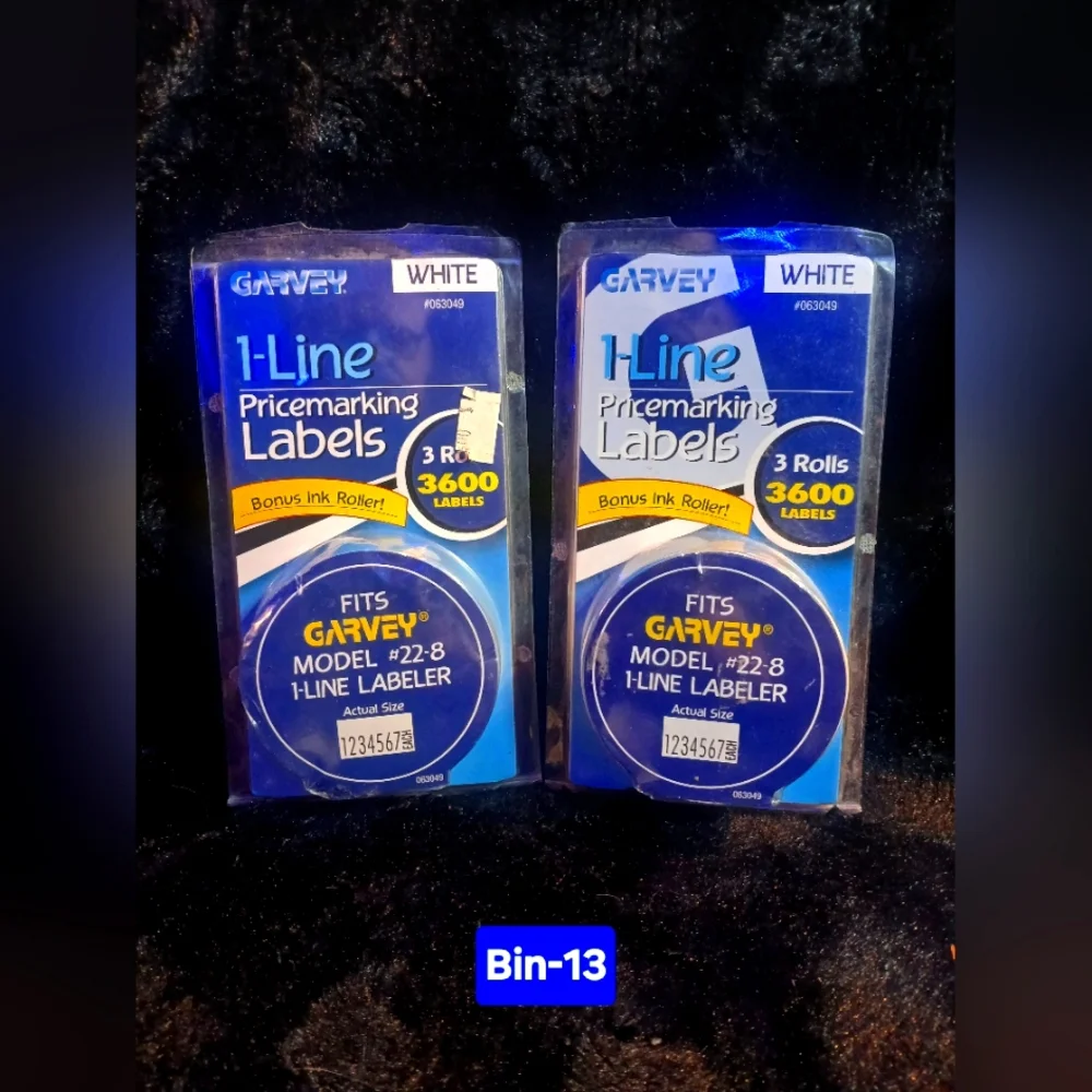White Pricemarking Labels - 3 Rolls